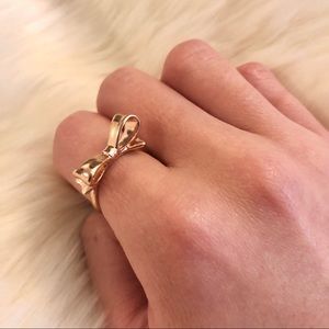 Kate Spade Rose Gold Bow Ring Size 6